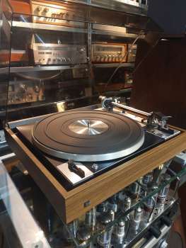 DUAL CS 601 belt drive großer Teller Holzzarge mit Audio Technica AT MG 35 V